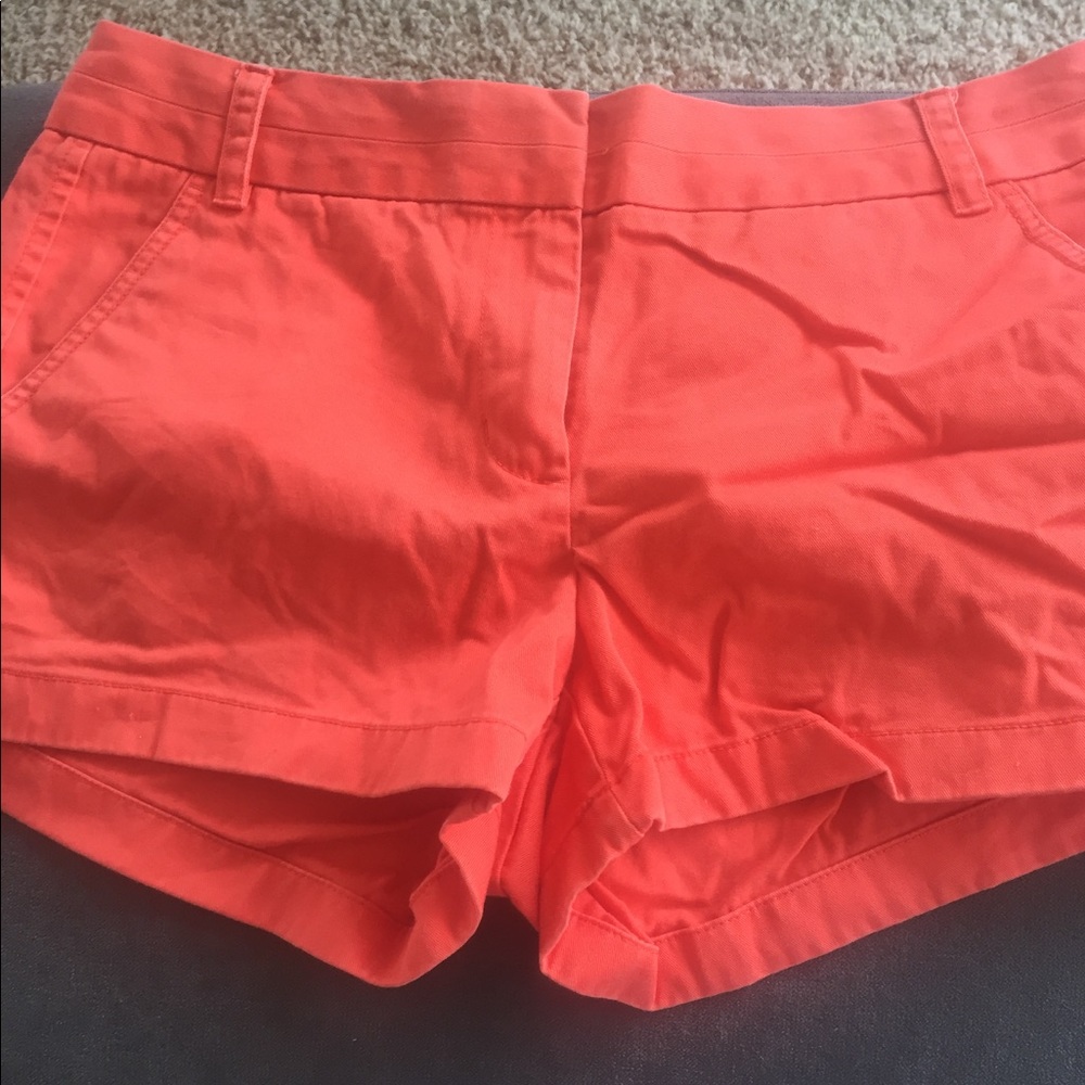 Bright Orange J.Crew Shorts